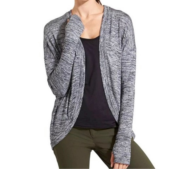 Athleta Sweaters - Athleta Dark Mark Pose Wrap Cardigan Size XL